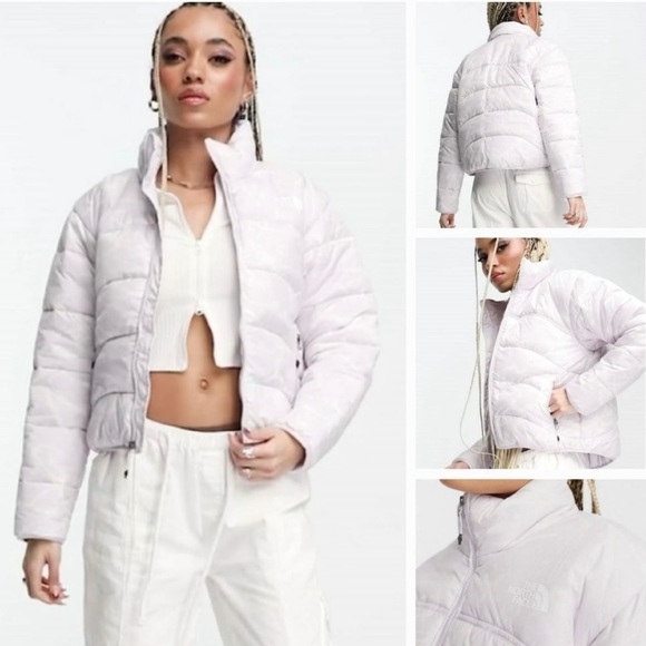 💜SOLD💜The North Face jacket LAVENDAR/WHITE, size Medium - Picture 7 of 7